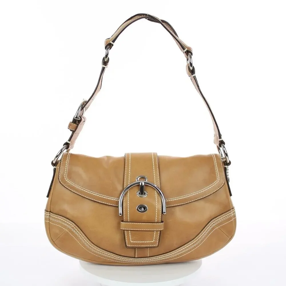 Coach Y2K Vintage Tan Soho Leather Shoulder Bag